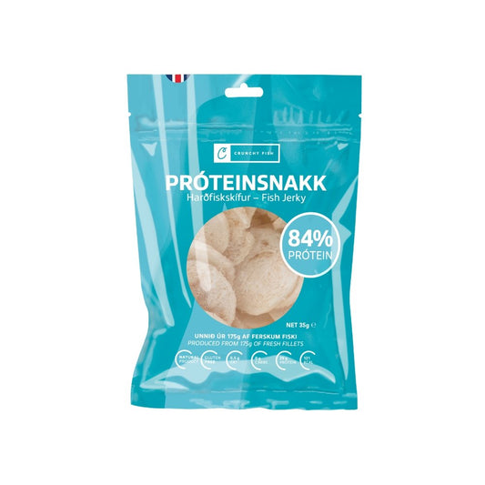 Harðfiskskífur / Fish Jerky / 35 gr. - Icelandic Harðfiskur  nammi.is