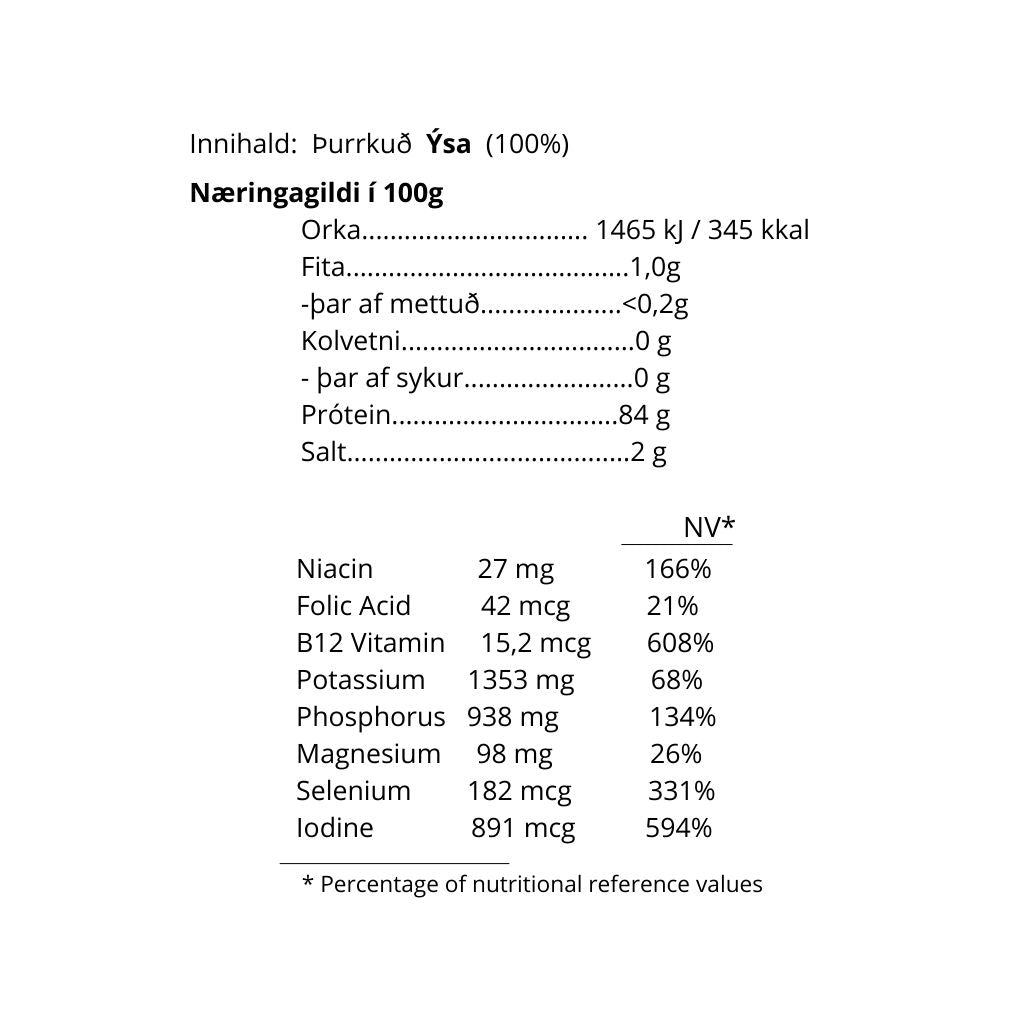 Gullfiskur Ýsubiti (100 gr.)