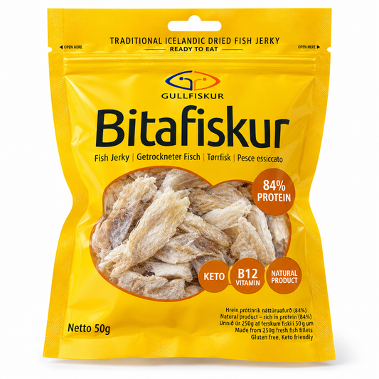 Dried Fish - Cod / Bitafiskur - Þorskur 50g